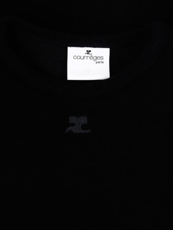 26SS 쿠레쥬 반팔 티셔츠 126JTS239JS02649999 Black - COURREGES