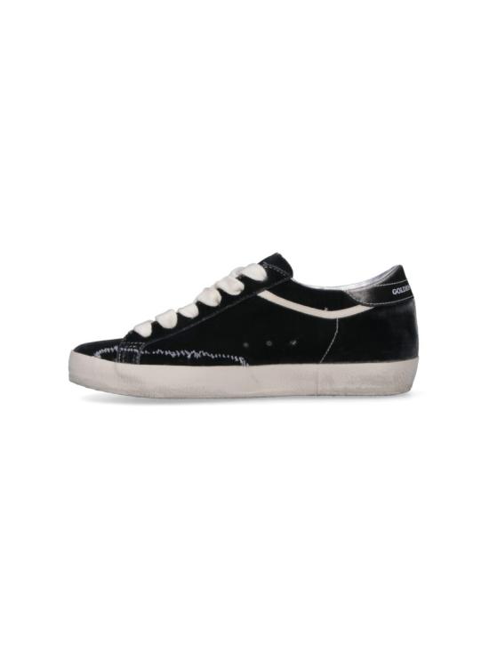 26SS 골든구스 벨벳 어퍼 라미네이티드 스타 슈퍼스타 스니커즈 GWF01002 F00814381501 Black - GOLDEN GOOSE
