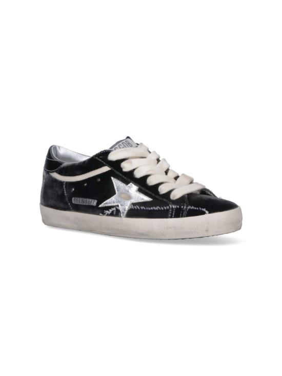 26SS 골든구스 벨벳 어퍼 라미네이티드 스타 슈퍼스타 스니커즈 GWF01002 F00814381501 Black - GOLDEN GOOSE