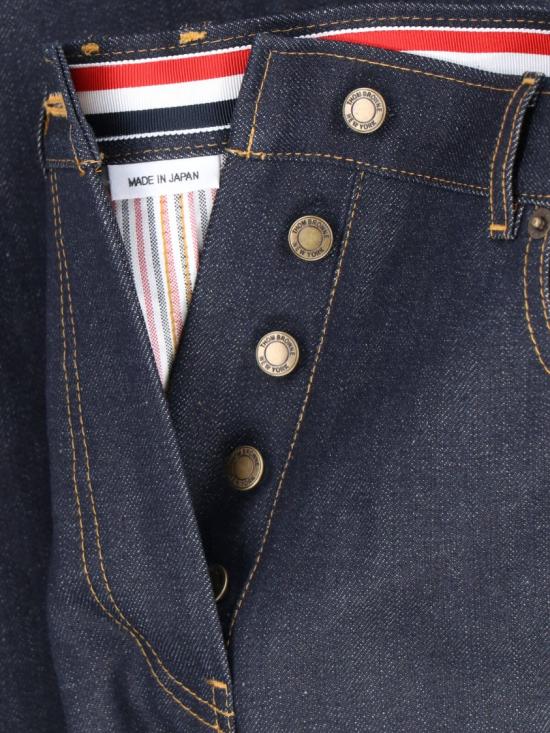  톰브라운 셀비지 데님 5-포켓 팬츠 FTC509U F1101415 Blue - THOM BROWNE
