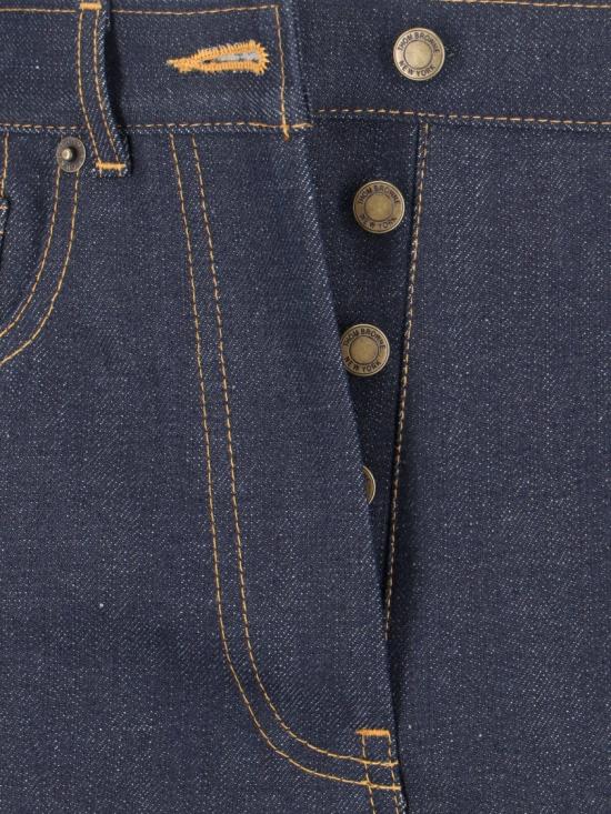  톰브라운 셀비지 데님 5-포켓 팬츠 FTC509U F1101415 Blue - THOM BROWNE