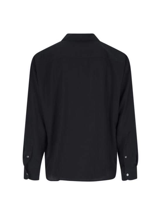 26SS 아미 박시 자수 아미 파리 셔츠 HSH829 VI0036001 Black - AMI