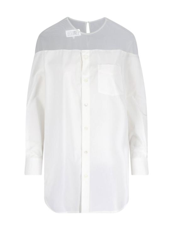26SS MM6 메종마르지엘라 셔츠 S62NH0053 M35256101 White