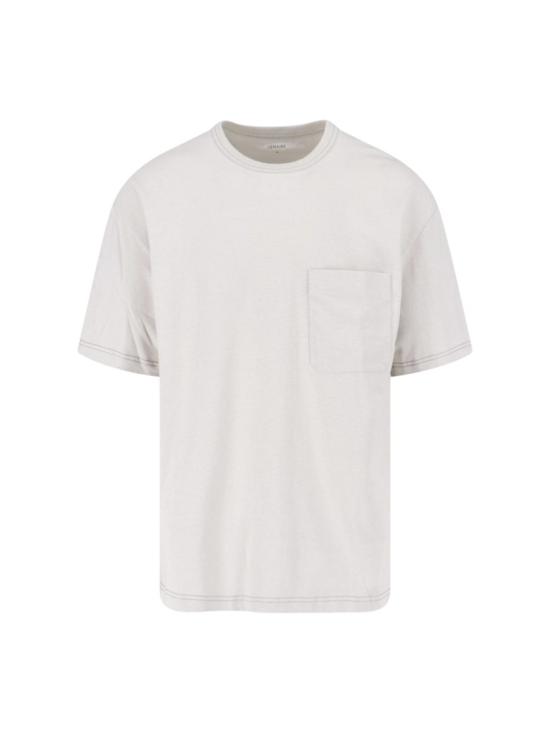 26SS 르메르 박시 숏슬리브 저지 티셔츠 TS0010 LJ1010WH007 Neutrals
