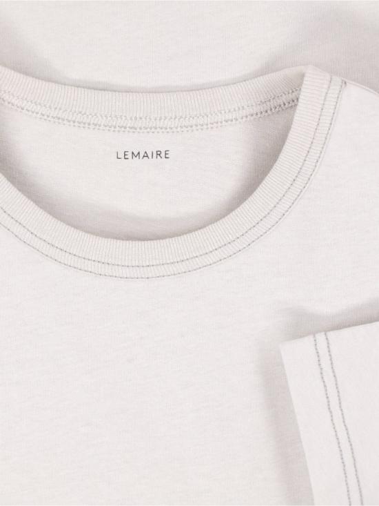 26SS 르메르 박시 숏슬리브 저지 티셔츠 TS0010 LJ1010WH007 Neutrals - LEMAIRE