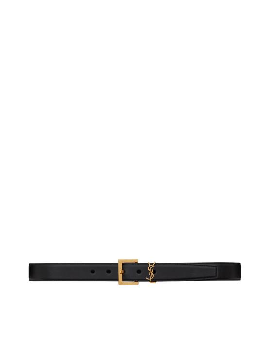 26SS 생로랑 레귤러 벨트 634437 BOO0W1000 BLACK