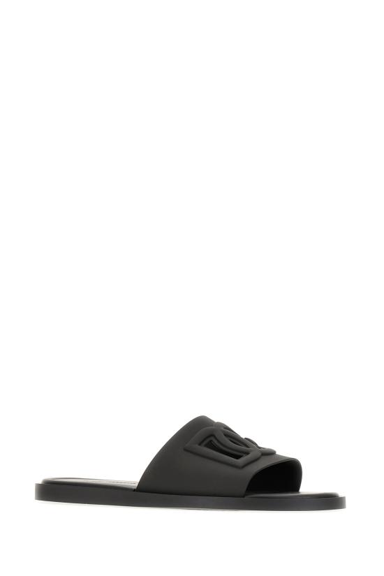 26FW 돌체앤가바나 러버 비치웨어 슬리퍼 CS2215AN994 80999 Nero - DOLCE & GABBANA
