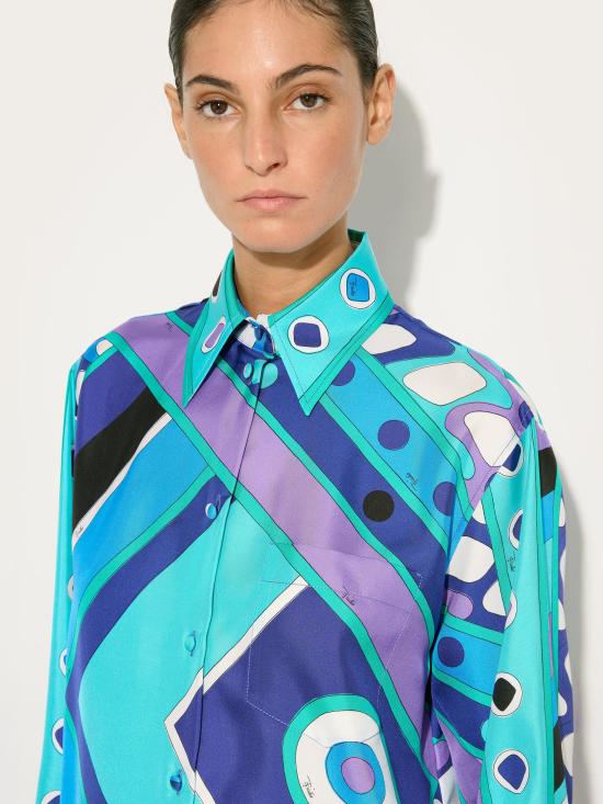 26SS 에밀리오푸치 블라우스 6HRJ106H853 021 Blu - EMILIO PUCCI
