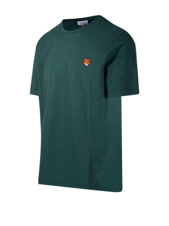 26SS 메종키츠네 폭스 헤드 레귤러 티셔츠 PM00107KJ7026P399 BOTTLE GREEN DOM - MAISON KITSUNE