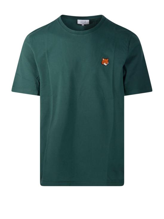 26SS 메종키츠네 폭스 헤드 레귤러 티셔츠 PM00107KJ7026P399 BOTTLE GREEN DOM