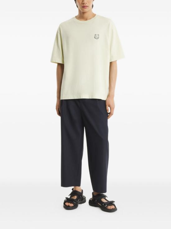 26SS 메종키츠네 폭스 헤드 오버사이즈 티셔츠 PM00109KJ01190479 ALOE GREEN DOM - MAISON KITSUNE