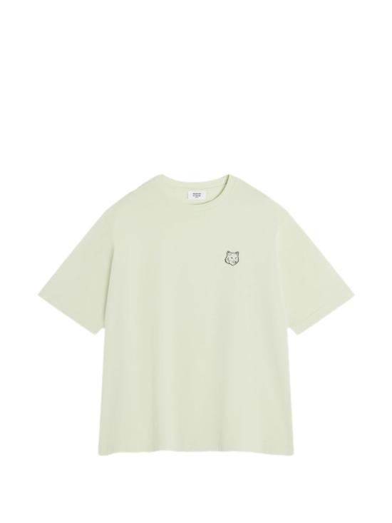 26SS 메종키츠네 폭스 헤드 오버사이즈 티셔츠 PM00109KJ01190479 ALOE GREEN DOM