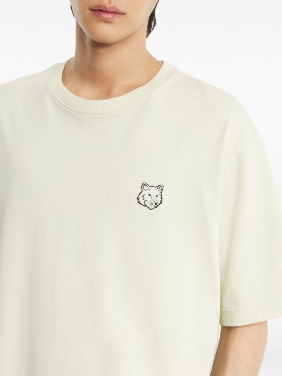 26SS 메종키츠네 폭스 헤드 오버사이즈 티셔츠 PM00109KJ01190479 ALOE GREEN DOM - MAISON KITSUNE