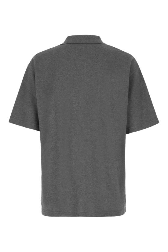 26SS 메종키츠네 폭스 헤드 컴포트 폴로 티셔츠 PM00210KP0001H131 MEDIUM GREY MELANGE DOM - MAISON KITSUNE