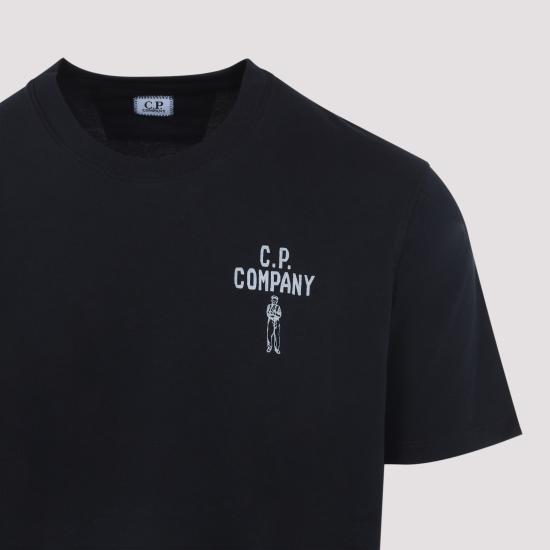 26SS 씨피 컴퍼니 30/1 Pd 저지 숏슬리브 티셔츠 20CMTS174A 110579W 888 TOTAL ECLIPSE DOM - C.P. COMPANY
