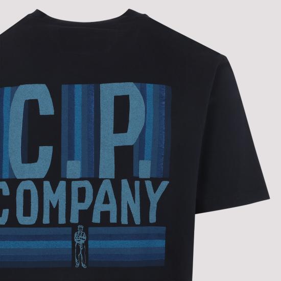 26SS 씨피 컴퍼니 30/1 Pd 저지 숏슬리브 티셔츠 20CMTS174A 110579W 888 TOTAL ECLIPSE DOM - C.P. COMPANY