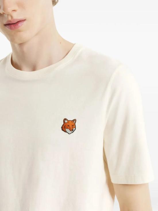 26SS 메종키츠네 폭스 헤드 레귤러 티셔츠 PM00107KJ70260063 NOBLE BEIGE DOM - MAISON KITSUNE