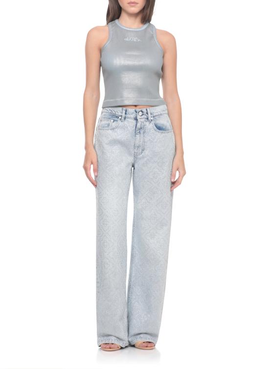 26SS 카사블랑카 데님 팬츠 WSS26DN02001 DENIM LIGHT WASH Celeste - CASABLANCA