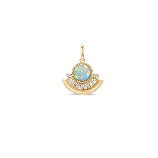  케이시 페레즈 목걸이/팬던트 오팔 아크 참 펜던트 18K 옐로우 골드