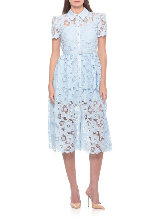 26SS 셀프 포트레이트 미디 원피스 AC26024MBL BLUE LACE COLLAREDBLUE Celeste - SELF PORTRAIT