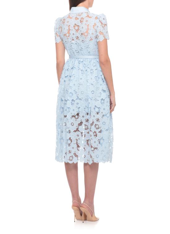 26SS 셀프 포트레이트 미디 원피스 AC26024MBL BLUE LACE COLLAREDBLUE Celeste - SELF PORTRAIT
