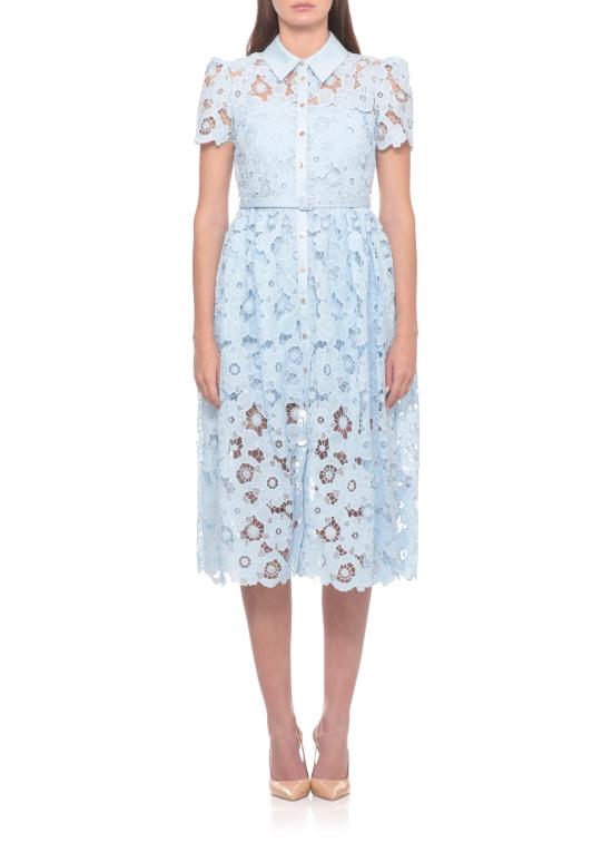 26SS 셀프 포트레이트 미디 원피스 AC26024MBL BLUE LACE COLLAREDBLUE Celeste - SELF PORTRAIT
