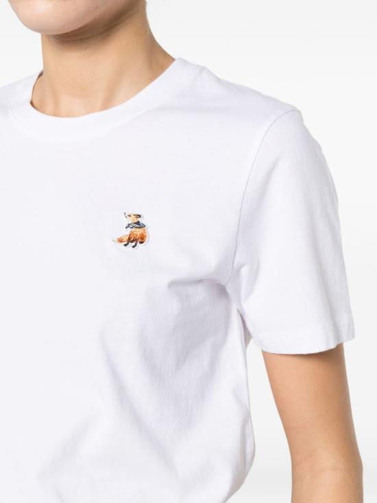 26SS 메종키츠네 드리밍 폭스 레귤러 티셔츠 QW00109KJ7026P100 WHITE DOM - MAISON KITSUNE