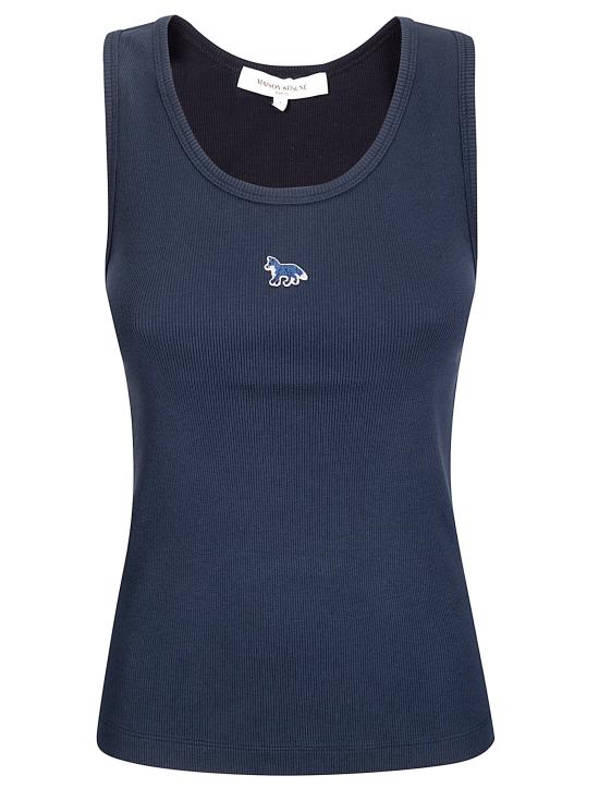 26SS 메종키츠네 베이비 폭스 립드 탱크탑 MW00121KA00330413 CLASSIC NAVY DOM