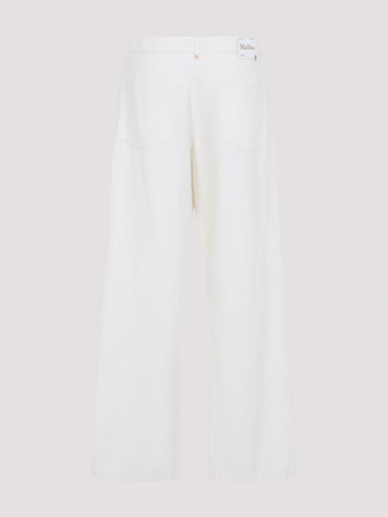 26SS 에스막스마라 스트레이트 팬츠 261913108360 White - 'S MAX MARA