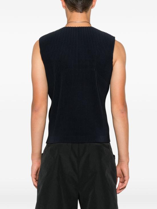 26SS 옴므 플리세 이세이 미야케 니트 베스트 HP67JE511 75 NAVY - HOMME PLISSE' ISSEY MIYAKE
