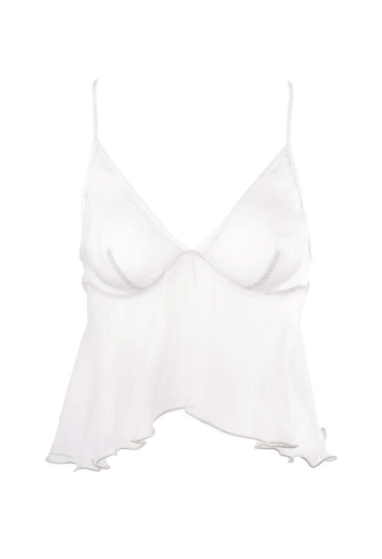  로레트 란제리 캐미솔 폴리 실크  화이트 - LORETTE LINGERIE