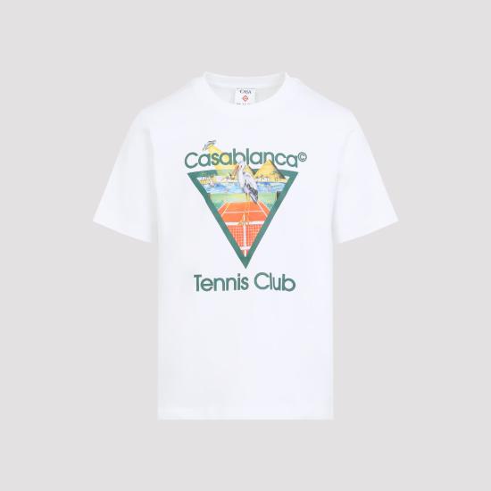 26FW 카사블랑카 반팔 티셔츠 MPF26JTS00103 TENNIS CLUB TRIANGLE - CASABLANCA