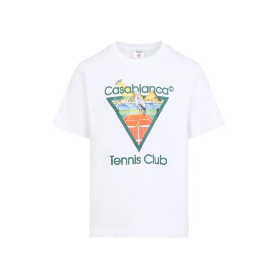 26FW 카사블랑카 반팔 티셔츠 MPF26JTS00103 TENNIS CLUB TRIANGLE - CASABLANCA