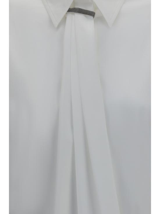 26FW 브루넬로 쿠치넬리 셔츠 MP091M2F06 C159 WHITE - BRUNELLO CUCINELLI