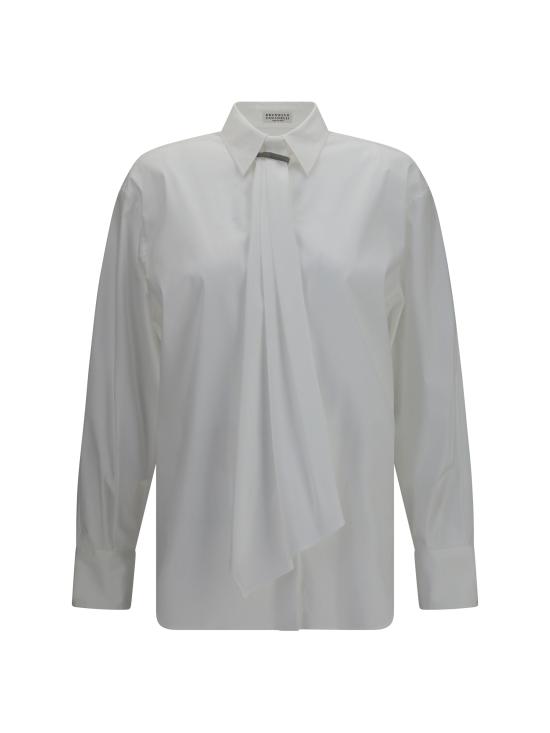 26FW 브루넬로 쿠치넬리 셔츠 MP091M2F06 C159 WHITE