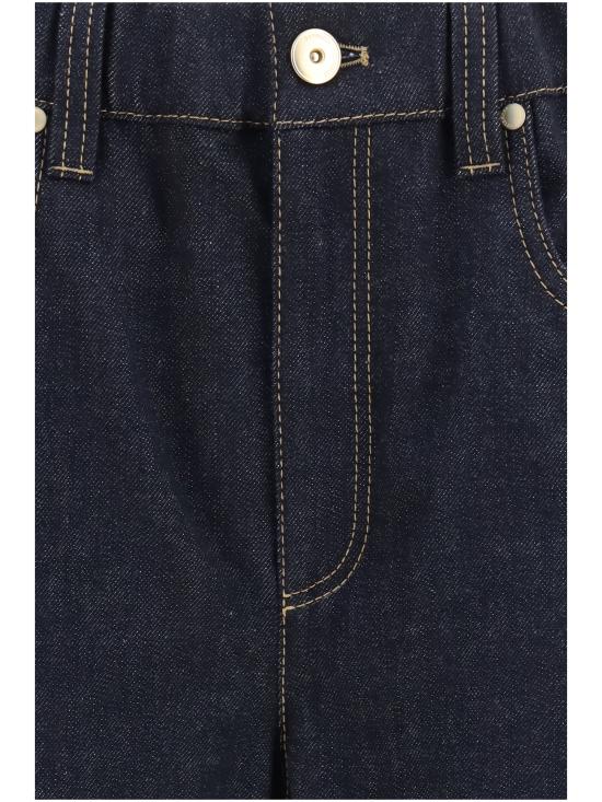 26FW 브루넬로 쿠치넬리 스트레이트 팬츠 MP134P4108 C001 BLUE - BRUNELLO CUCINELLI