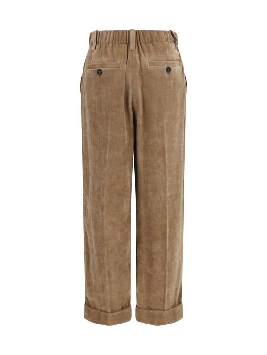 26FW 브루넬로 쿠치넬리 스트레이트 팬츠 MP547P9274 C3368 BROWN - BRUNELLO CUCINELLI