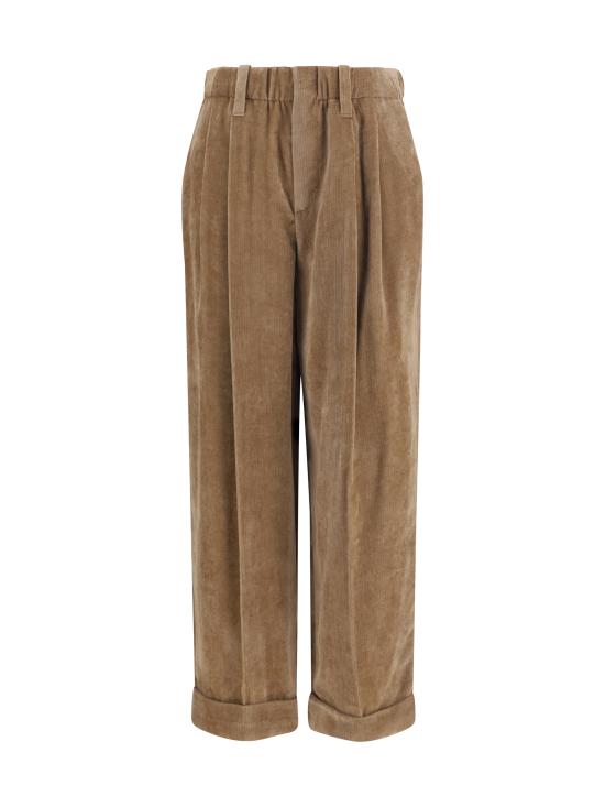 26FW 브루넬로 쿠치넬리 스트레이트 팬츠 MP547P9274 C3368 BROWN