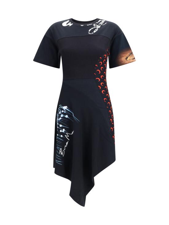 26SS 마린세르 미디 원피스 WDR465AUJER0003 BK97 BLACK