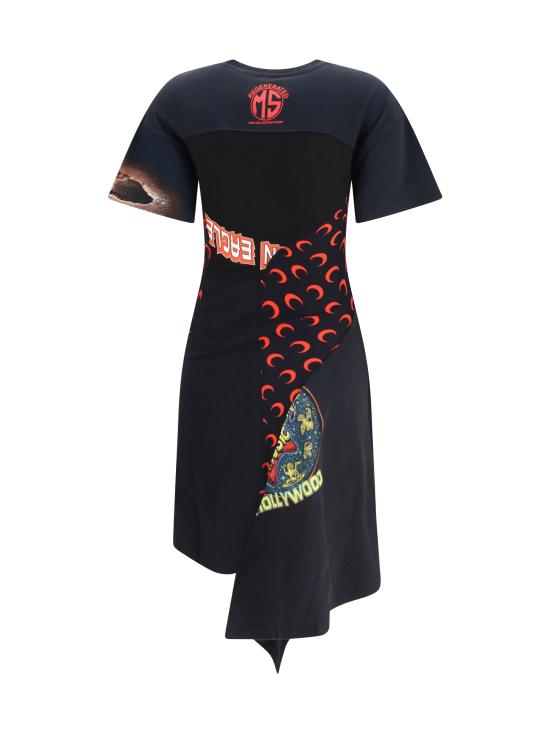 26SS 마린세르 미디 원피스 WDR465AUJER0003 BK97 BLACK - MARINE SERRE