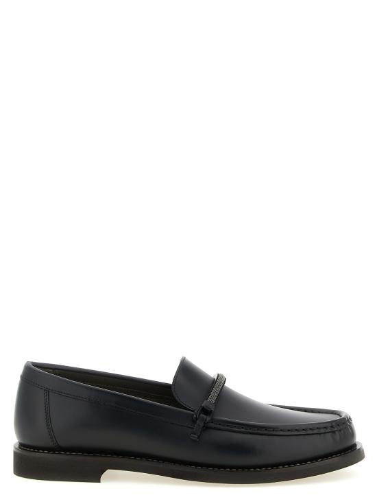 26FW 브루넬로 쿠치넬리 로퍼 MZMGG3314PC101 Black