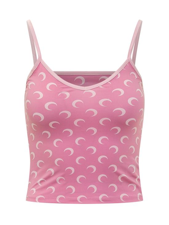 26SS 마린세르 문 프린트 저지 스트랩 탑 WTO508ACJER0001 PK30 PINK