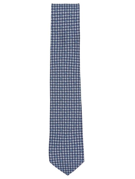26FW 살바토레 페라가모 넥타이 351456 0794737 BLUE PATTERNED NAVY