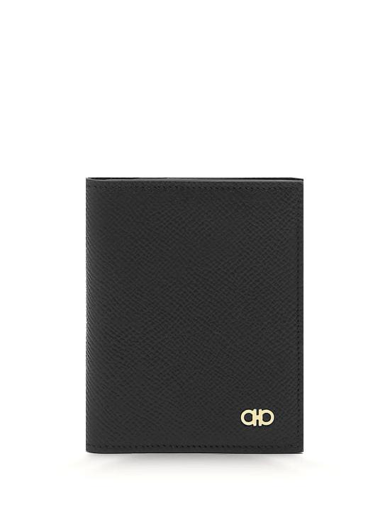 26FW 살바토레 페라가모 간치니 카드 지갑 661452 0775661 NERO