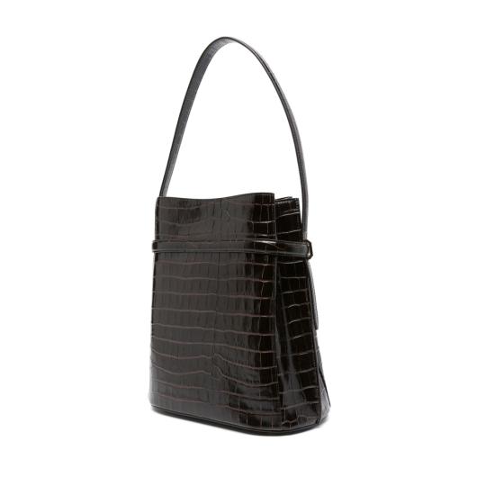 26FW 토템 벨티드 크로커 엠보스드 버킷백 244 WAL0048 LE0076 034 DABRO BROWN - TOTEME