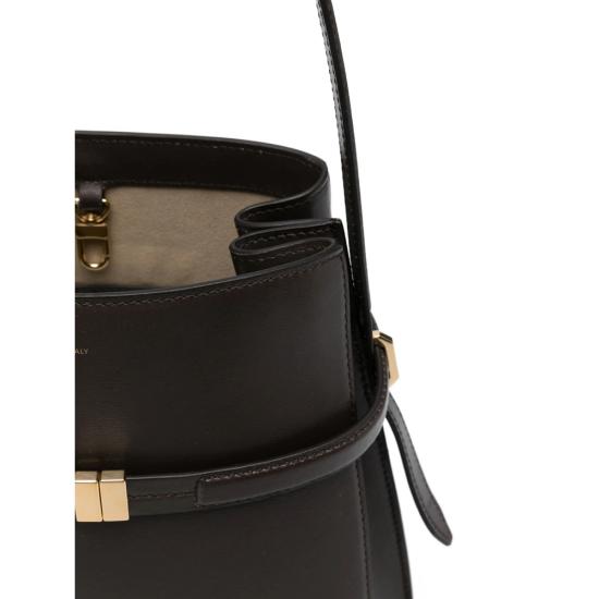 26FW 토템 벨티드 크로커 엠보스드 버킷백 244 WAL0048 LE0025 213 BARK BROWN - TOTEME