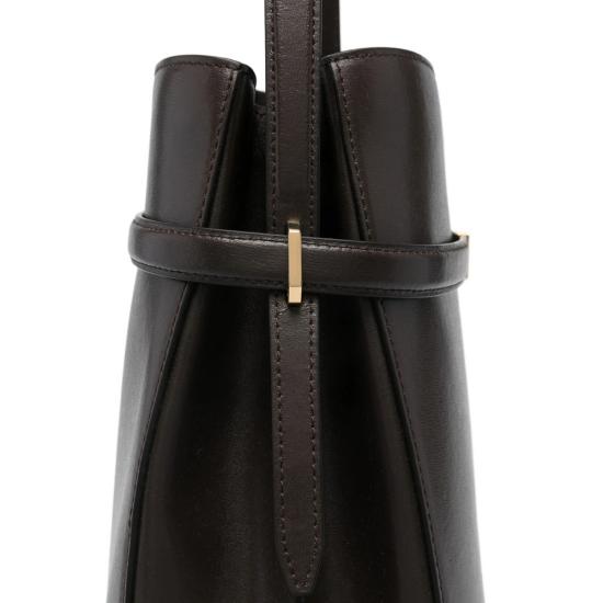 26FW 토템 벨티드 크로커 엠보스드 버킷백 244 WAL0048 LE0025 213 BARK BROWN - TOTEME