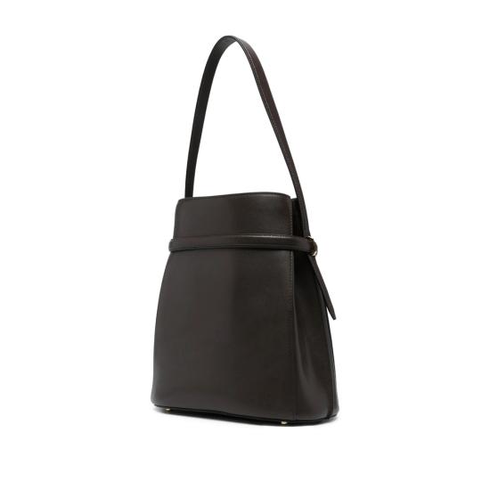 26FW 토템 벨티드 크로커 엠보스드 버킷백 244 WAL0048 LE0025 213 BARK BROWN - TOTEME