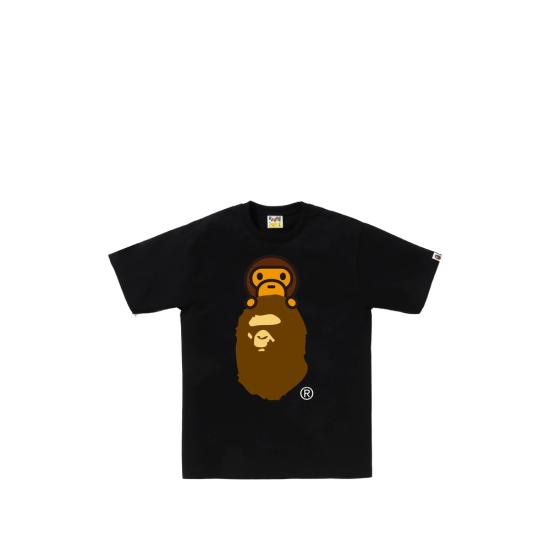 26SS 베이프 마일로 온 에이프 헤드 티셔츠 002TEM301002M BLACK