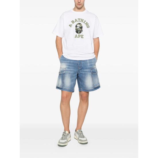 26SS 베이프 반팔 티셔츠 001TEM301013M WHXGR WHITE - BAPE